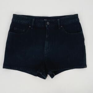 BDG High Rise Erin 5-Pocket Denim Short Women's Size 29 Black Dark Wash